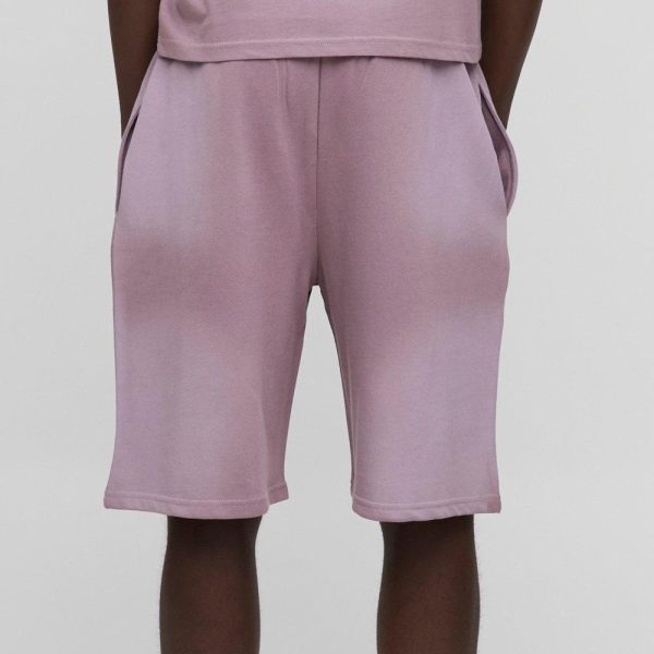 Oversized Washed Rhinestone Jersey Shorts - Image 2