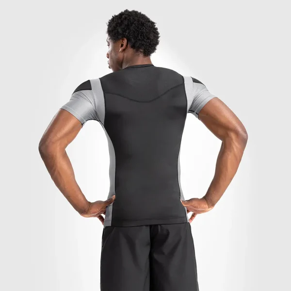 Men’s Short Sleeve Rashguard - Khaki - Image 2