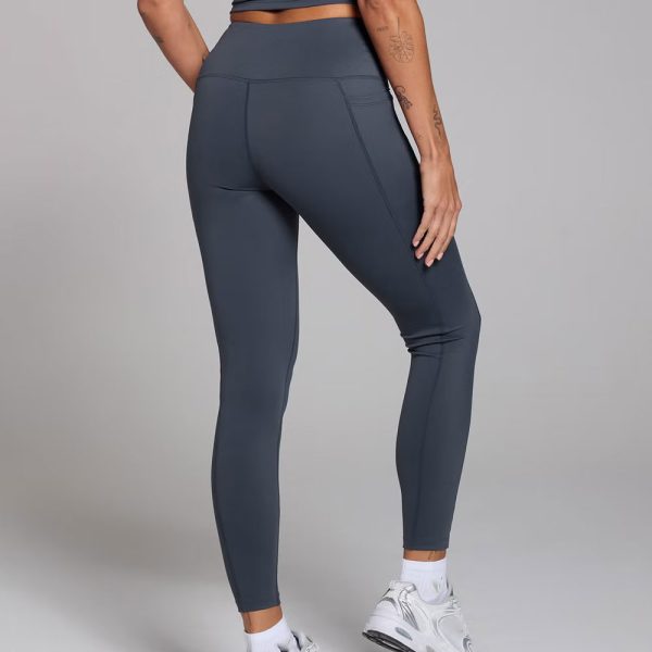 Graphic Training Leggings - Coffee - Image 2